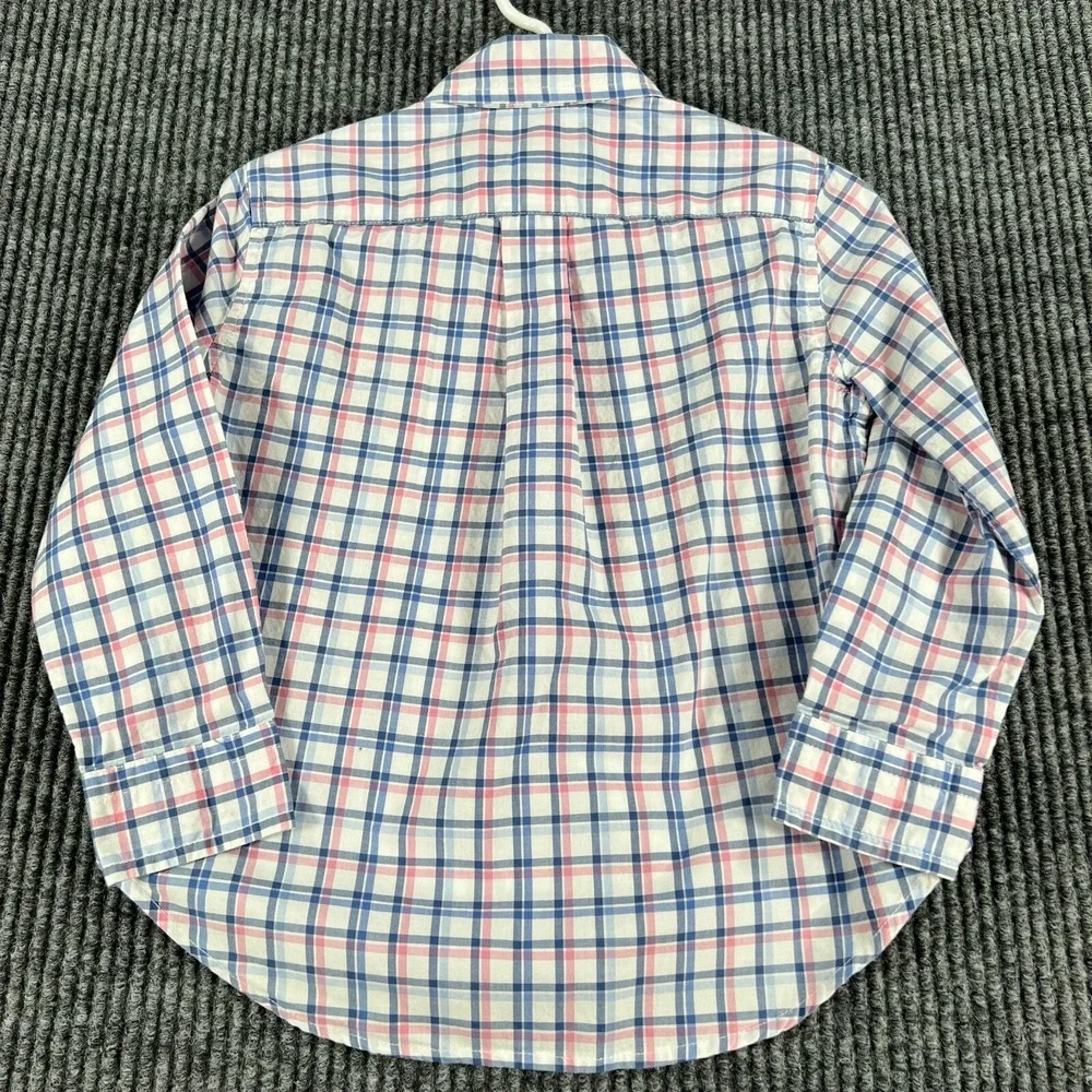 Ralph Lauren Shirt Size 3T White Plaid Long Sleeve Button‎ Down Sunday Dress